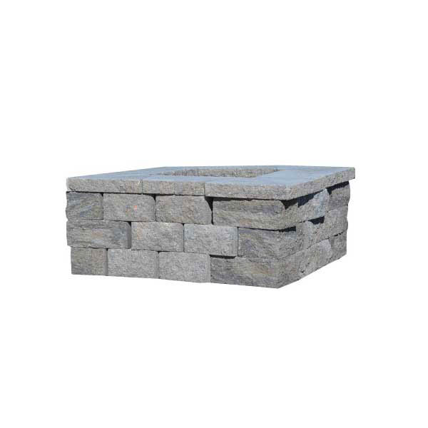 Anchor® Highland Square Firepit Kit 48"x15", Chestnut