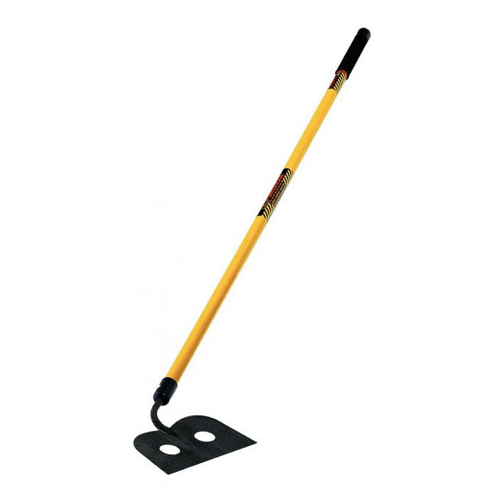 Kraft Tool 6"x10" Two-Hole Mortar Hoe With 66" Wood Handle
