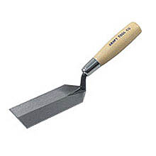 Kraft Tool 8"x2" Margin Trowel, Wood Handle