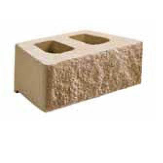 Anchor® Diamond® 10D Retaining Wall System Beveled Stretcher Block, Charcoal