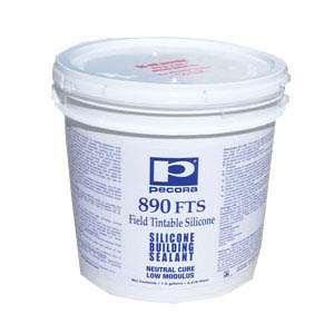 Pecora 890FTS Smooth Finish Silicone Sealant, Tintable, 1-1/2-gal.