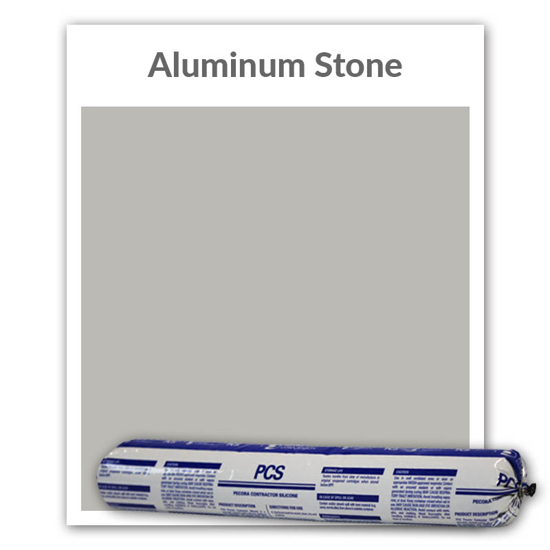 Pecora PCS Contractor Silicone 20-oz., Aluminum Stone