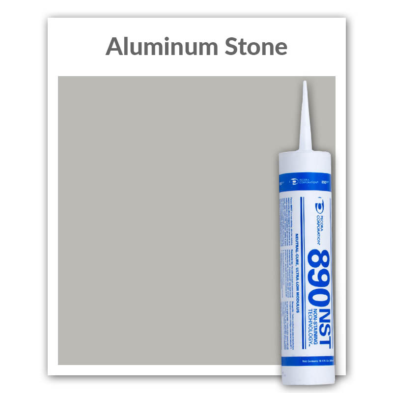 Pecora 890NST Silicone Sealant 10.1-oz., Aluminum Stone