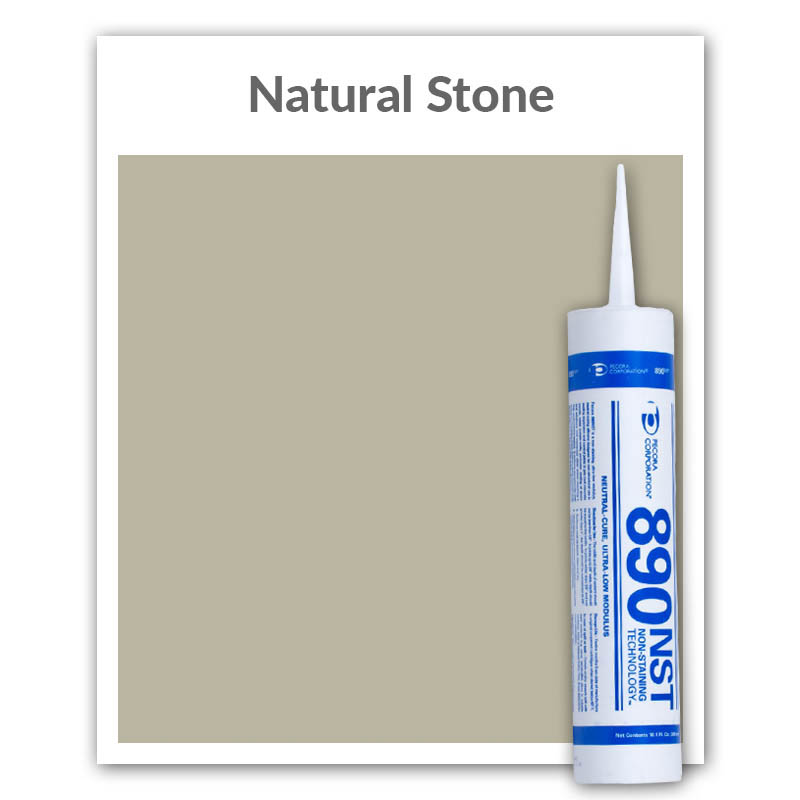 Pecora 890NST Silicone Sealant 10.1-oz., Natural Stone