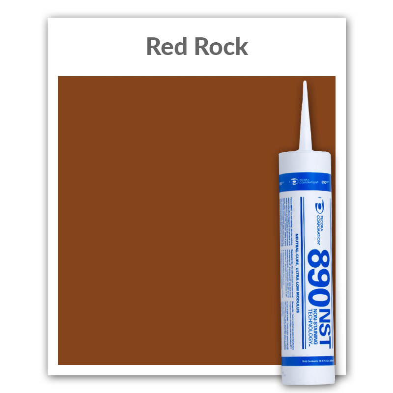 Pecora 890NST Silicone Sealant 10.1-oz., Red Rock