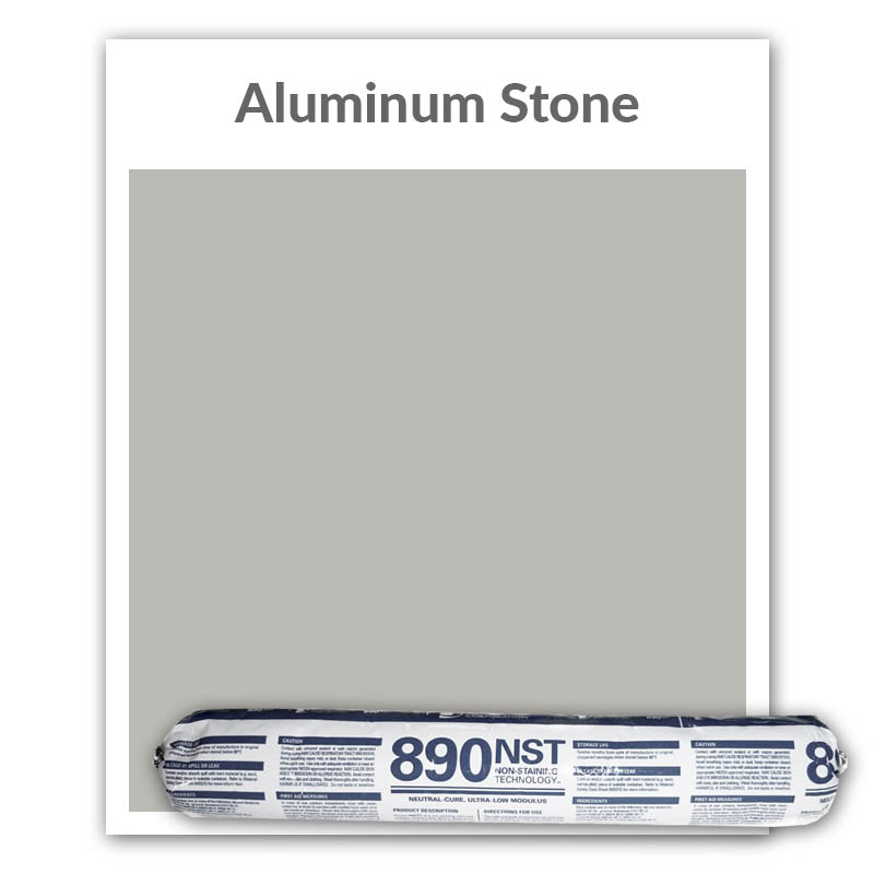 Pecora 890NST Silicone Sealant 20-oz., Aluminum Stone