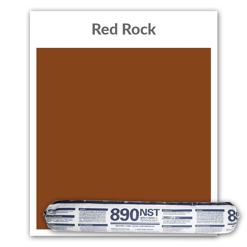 Pecora 890NST Silicone Sealant 20-oz., Red Rock