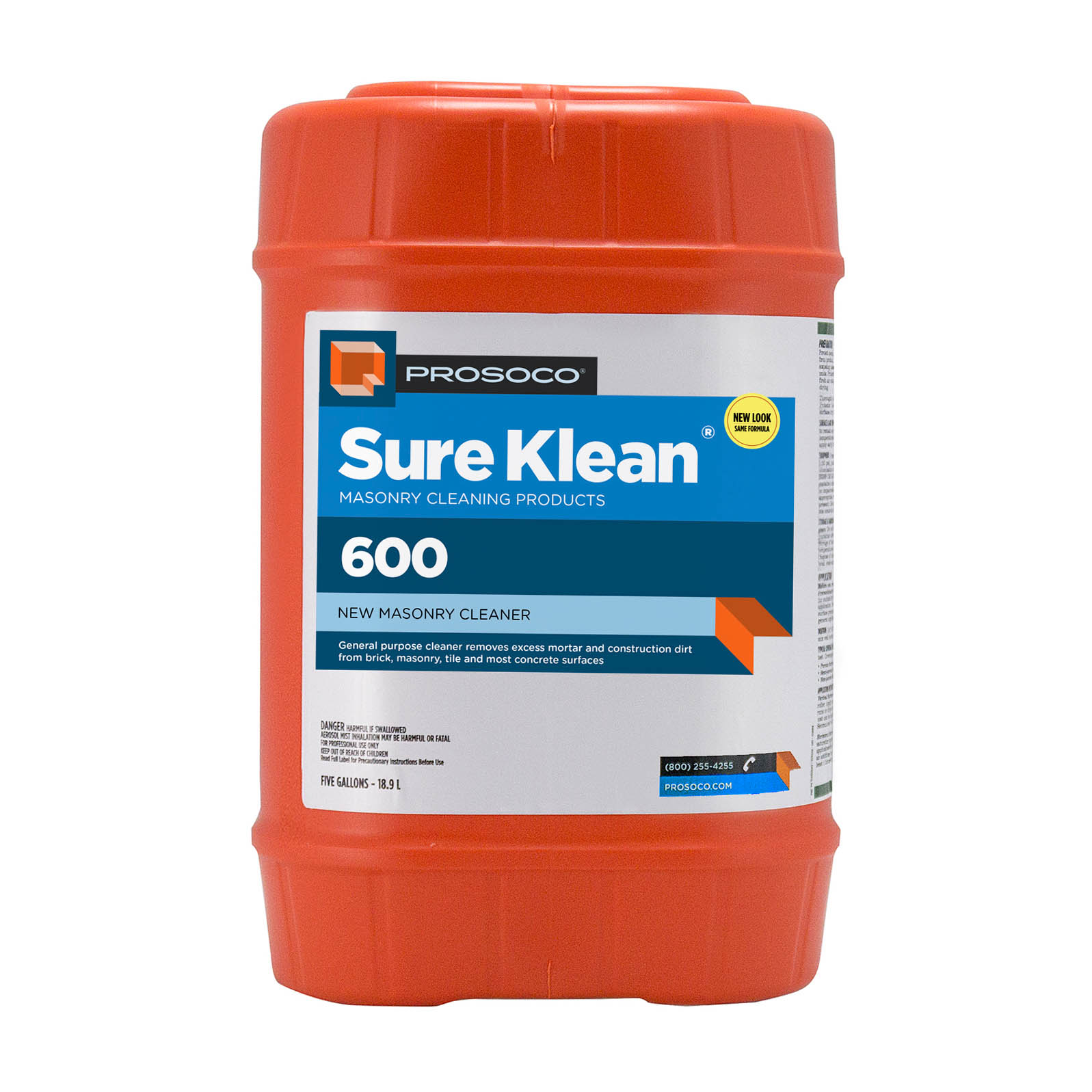 Prosoco Sure Klean® 600 Concentrated Acidic Cleaner, 5-gal.