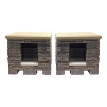 Belgard Bordeaux™ Series Fireplace Base and Top, Sienna