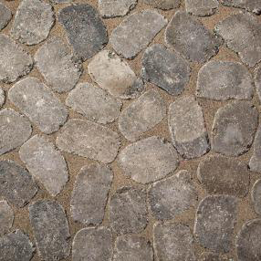 Belgard Belgian Cobble® Stone Textured Paver, Barkwood