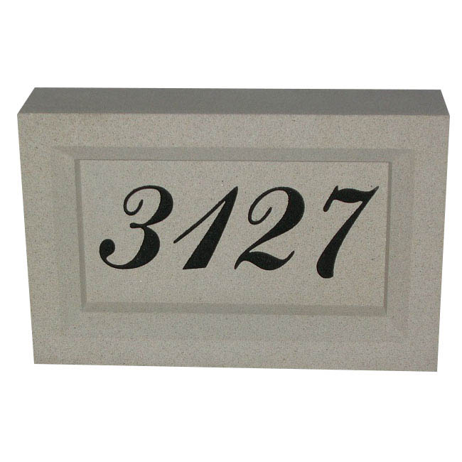 Cast Stone Address Plaque