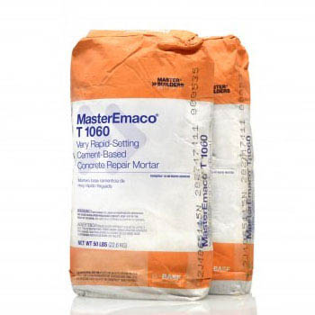 MasterEmaco® 10-60 Rapid Mortar Very Rapid-Setting Cement-Based Repair Mortar, 50-lb.