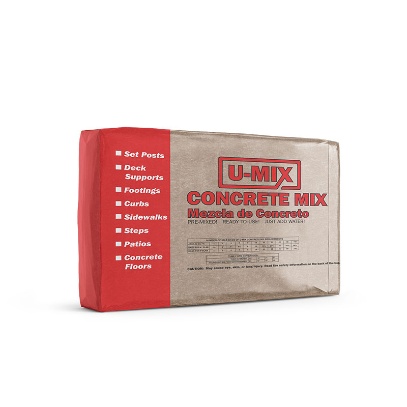 U-MIX Concrete Mix Pre-Mixed, 80-lb.