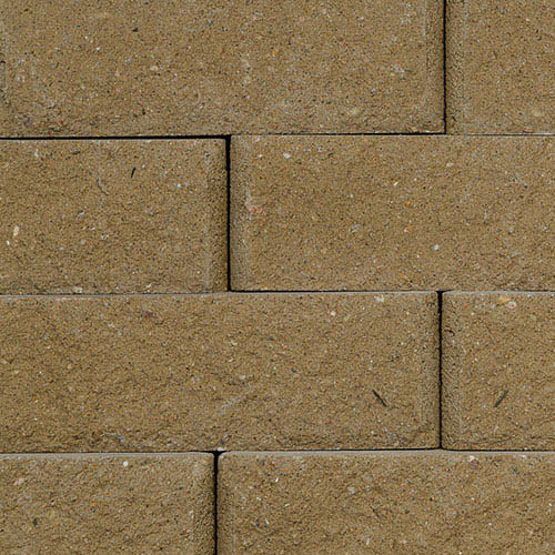 Anchor® Diamond® 10D Retaining Wall System Stonecut Stretcher Block, Sahara