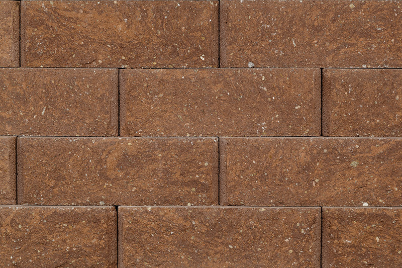 Anchor - Diamond 10D Retaining Wall System - Chestnut - Swatch 