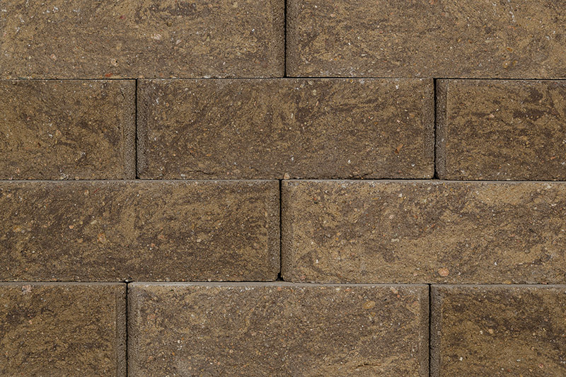 Anchor - Diamond 10D Retaining Wall System - Mocha - Swatch