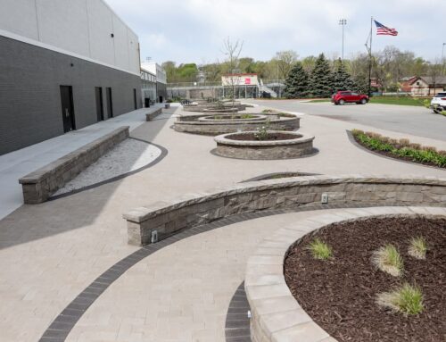 Project Spotlight: Roncalli High School – Transforming a Bland  Entrance into a Community Gathering Place
