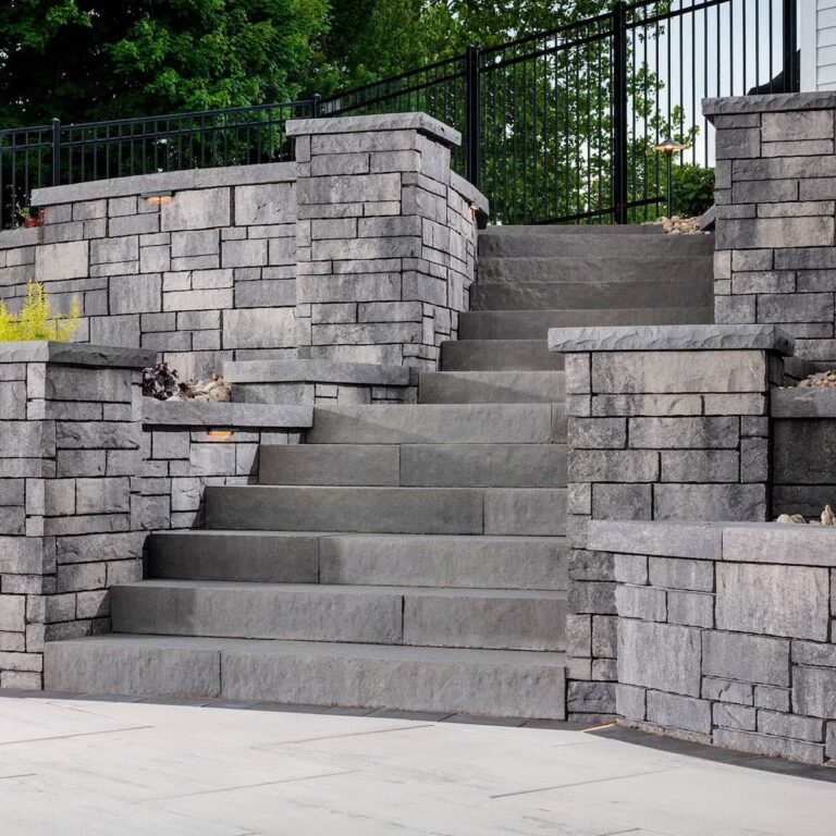 Belgard-Landings Step Unit Blu Iron-Residential-Home-Exterior