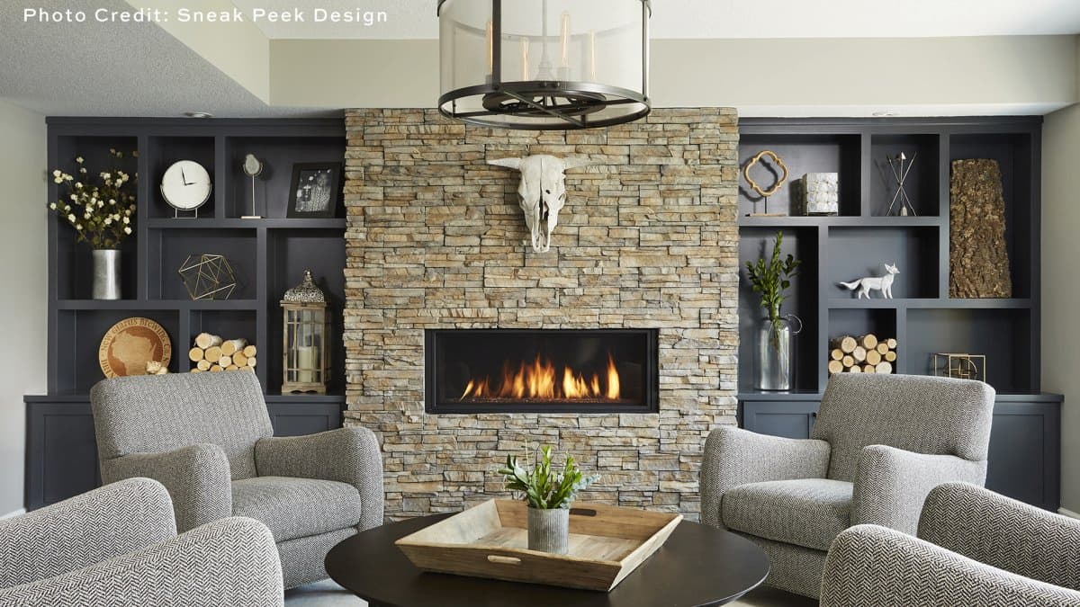 Eldorado Stone-Manufactured Stone-Stacked Stone Nantucket-Home-Interior-Living Room-Fireplace