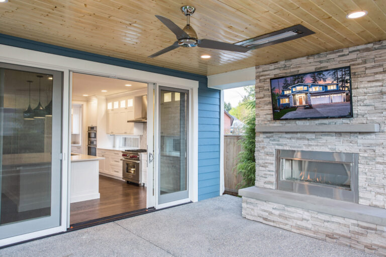 Eldorado Stone - Stacked Stone Daybreak - Home - Exterior - Fireplace