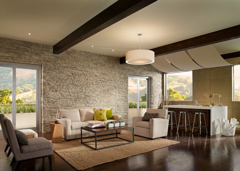 Eldorado Stone - European Ledgestone Cottonwood - Home - Interior - Living Room