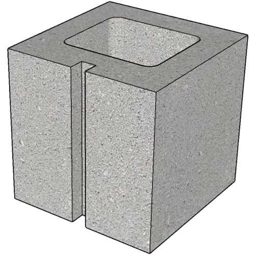 Half - Concrete Masonry Unit