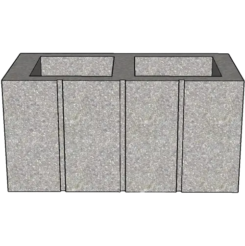 Triple Score - Concrete Masonry Unit